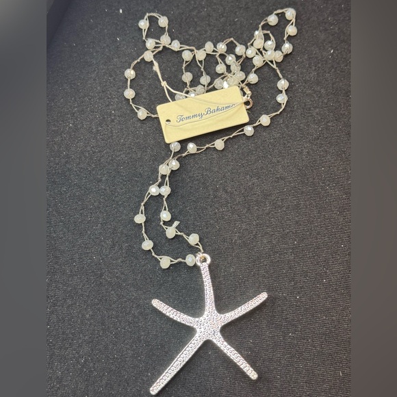 Tommy Bahama Island Essence Starfish Treasure Pendant Necklace Silver Tone - Picture 2 of 9
